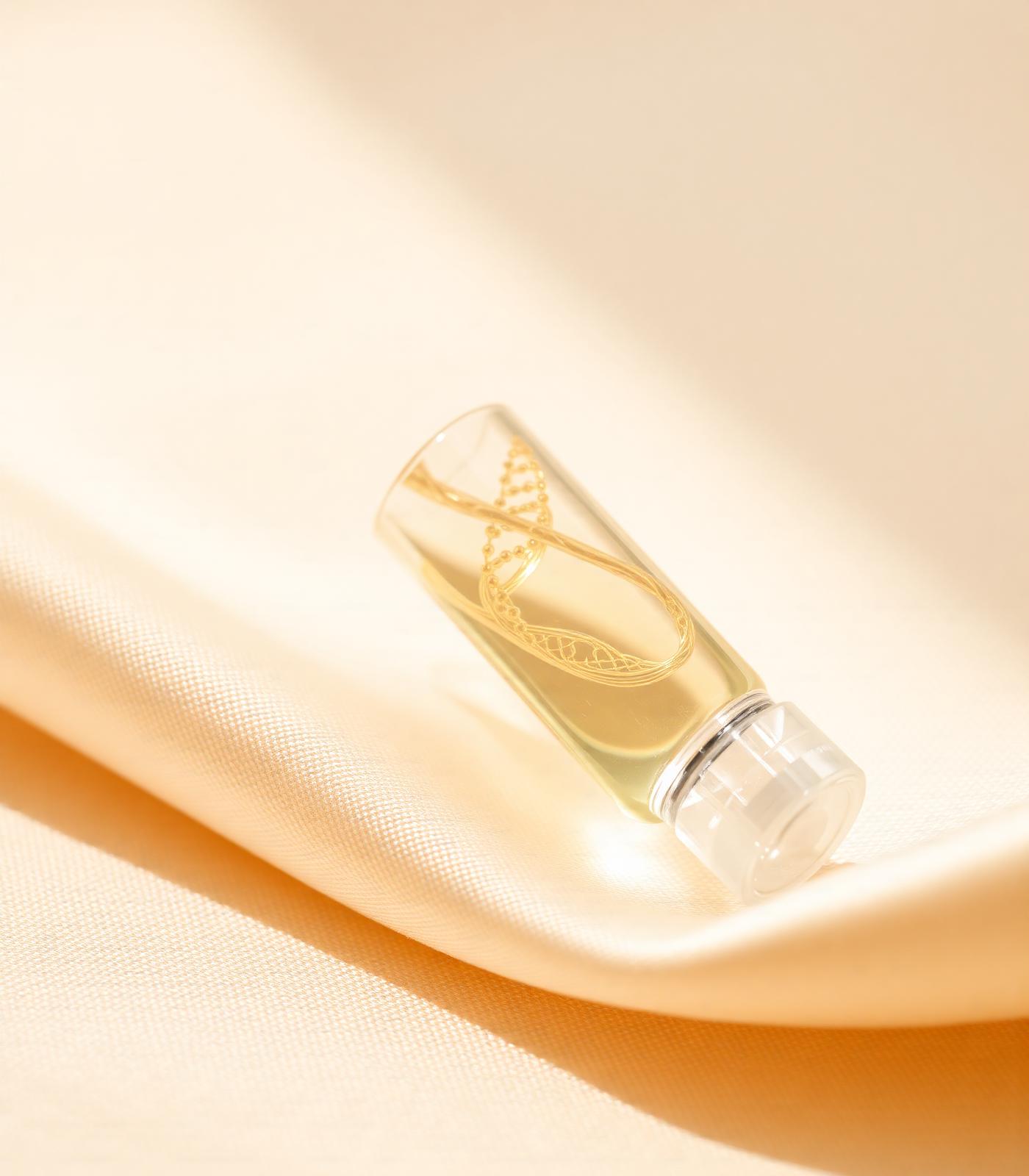 Polynucleotide ampoule on silk
